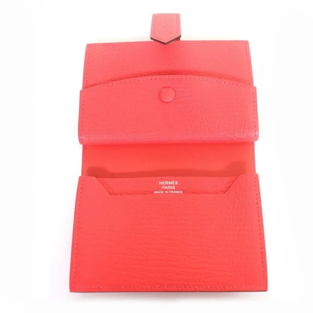 Hermes Bearn Mini Leather Wallet